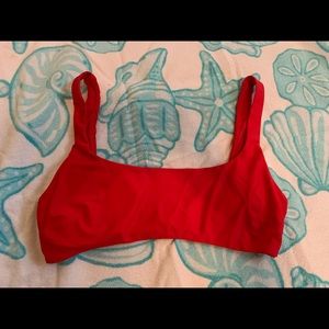 Aerie Bikini Top. Scoop Style. Red. Size M.